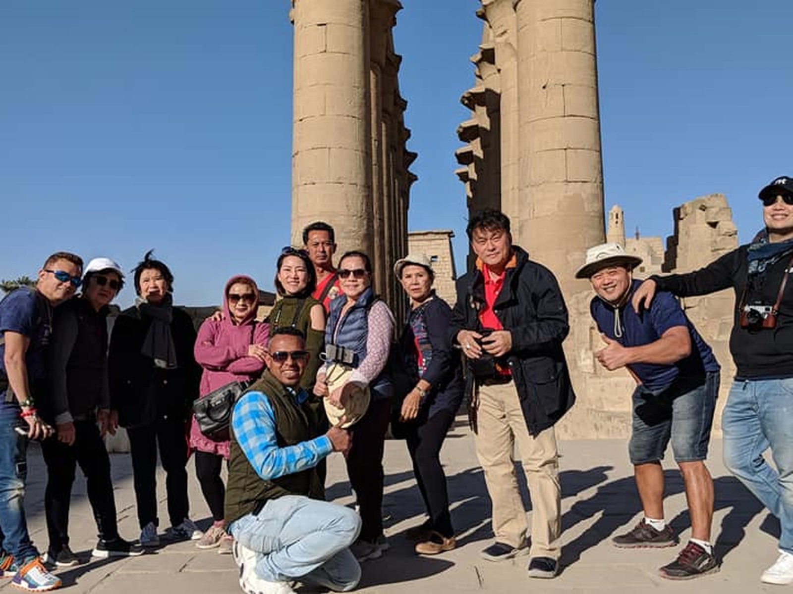 Group at Luxor temple