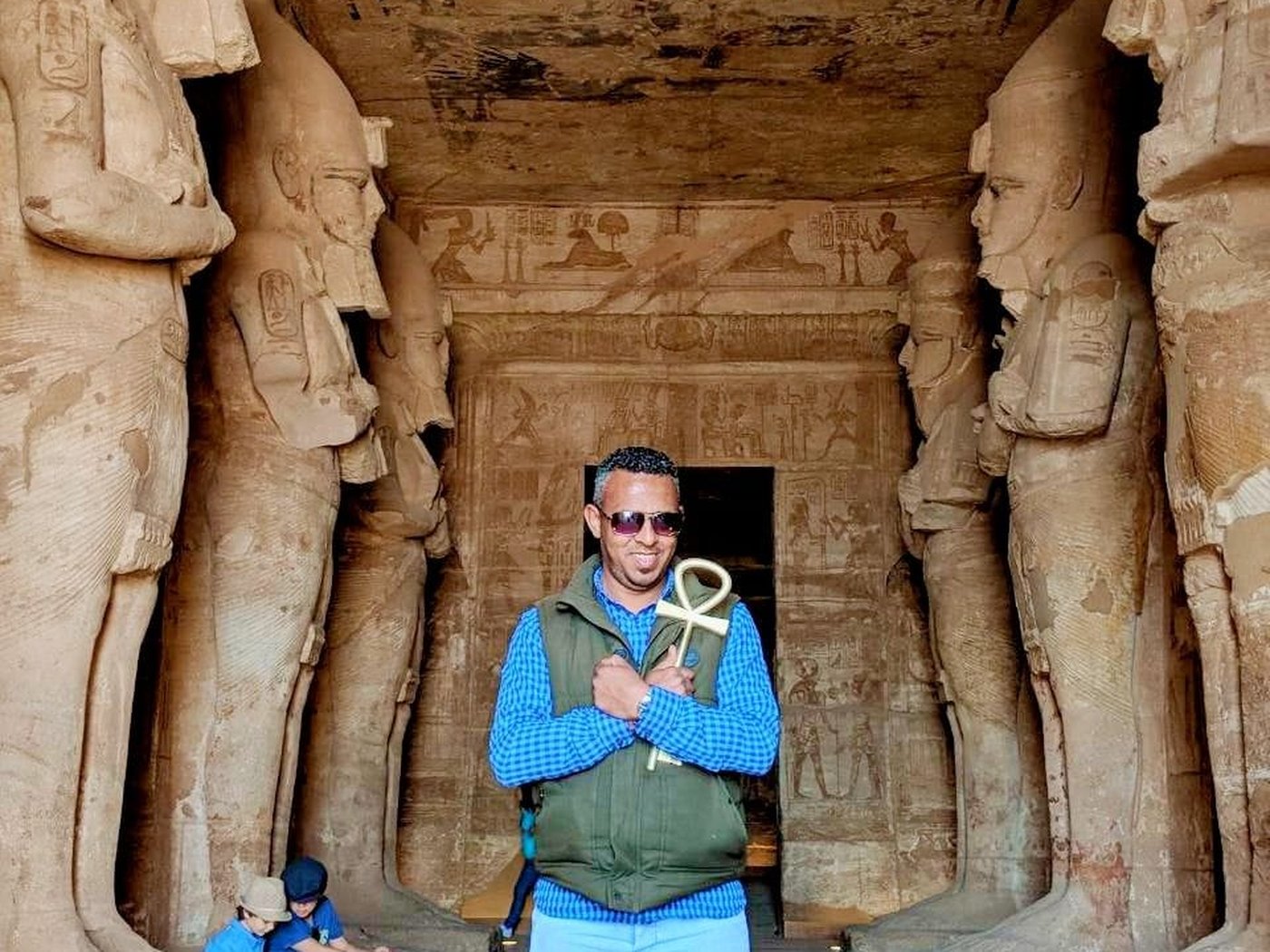 Your guide at Hatshepsut Temple